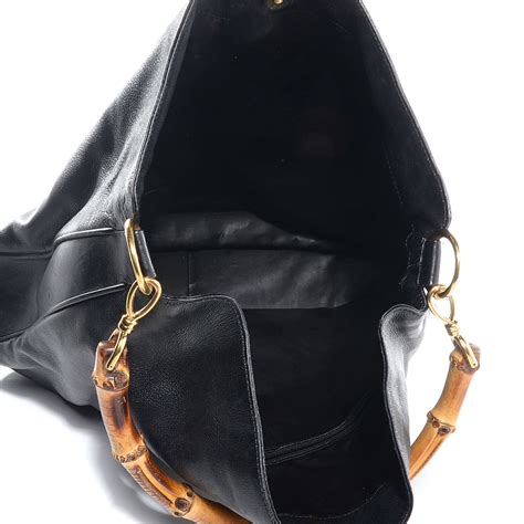 gucci bamboo handle hobo|Gucci bamboo handle bag vintage.